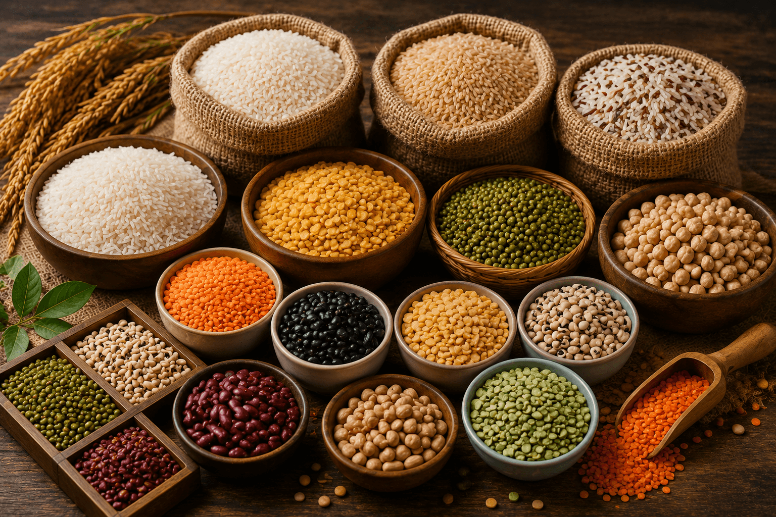 Automatic packking machine for pulses and lentils