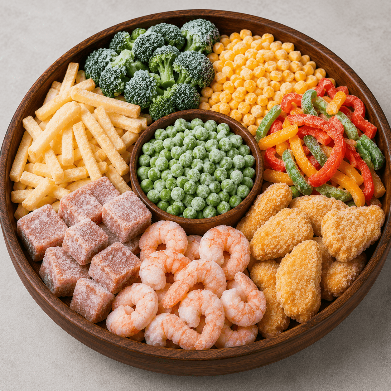 Waterproof automatic machine for frozen foods