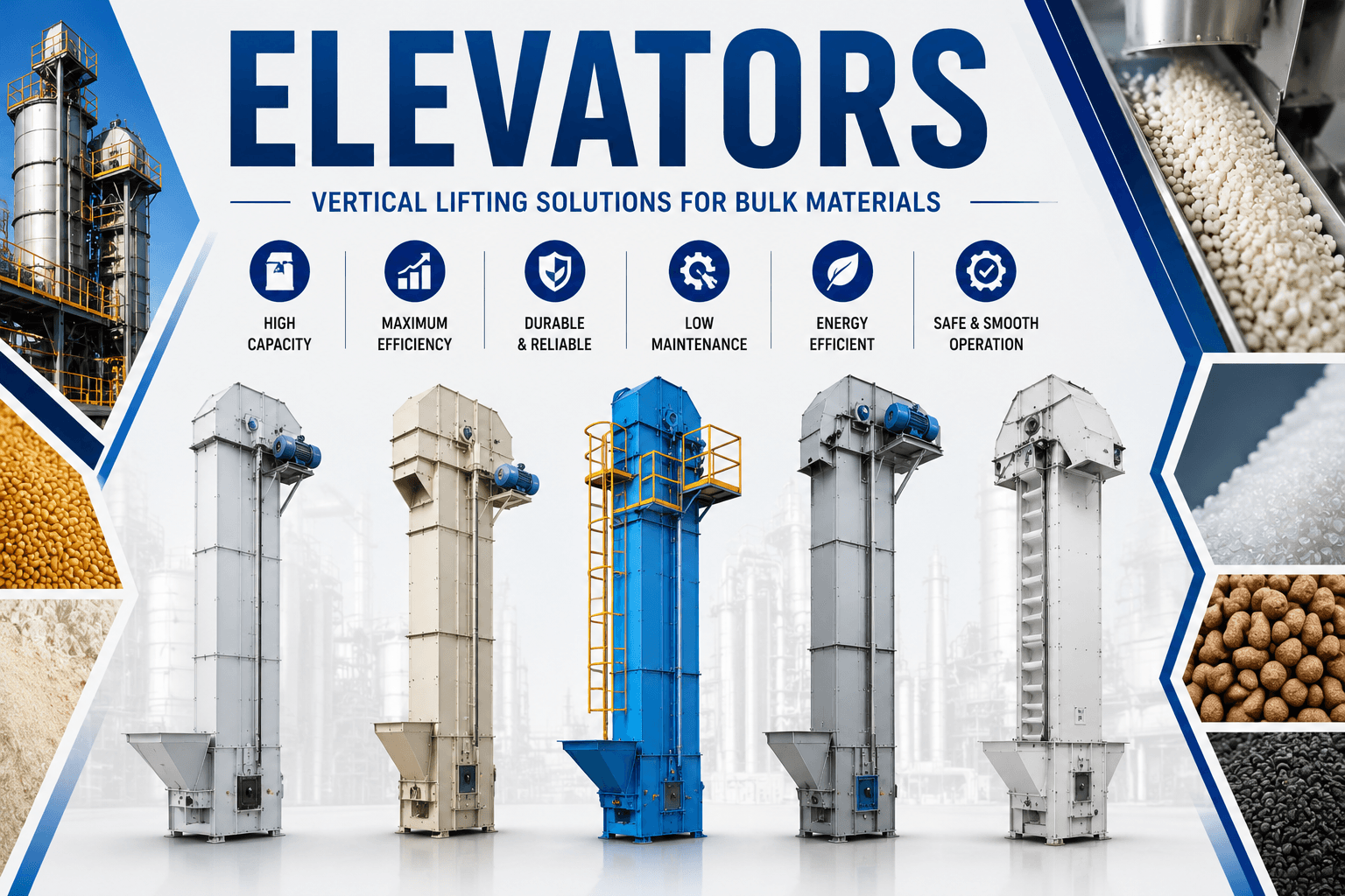 Automatic Bucket Elevator for Industrial Machine Manufacturer in Salem Tamilnadu | TEKPACK